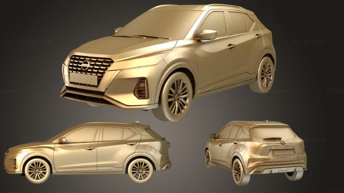 Автомобили и транспорт (Nissan kicks 2021, CARS_2801) 3D модель для ЧПУ станка